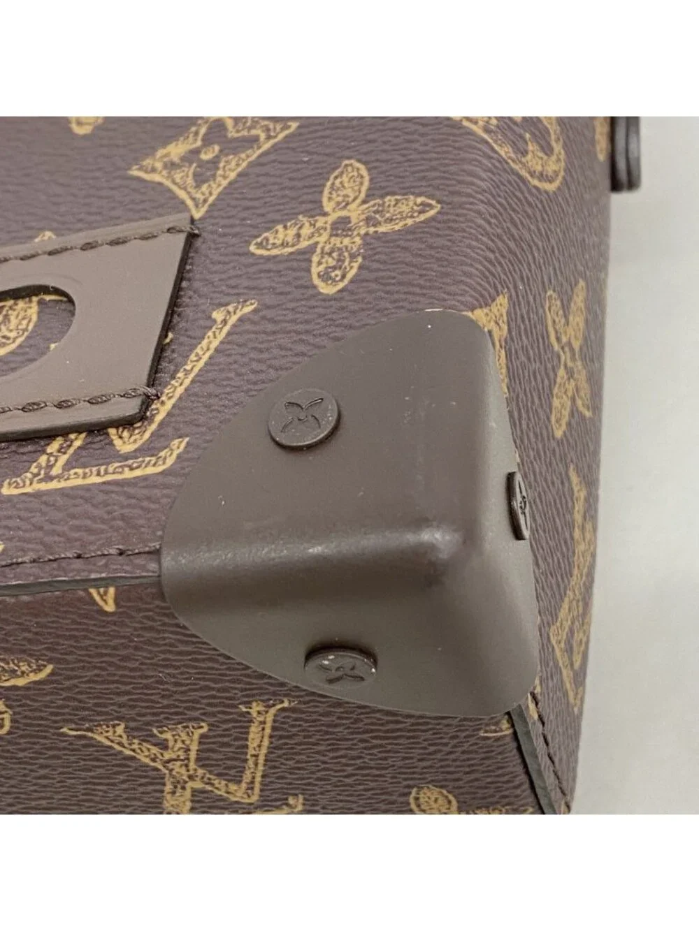 Louis Vuitton Handbag Monogram Vertical Box Trunk Brown 2-Way